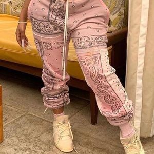 Drawstring Pink Joggers